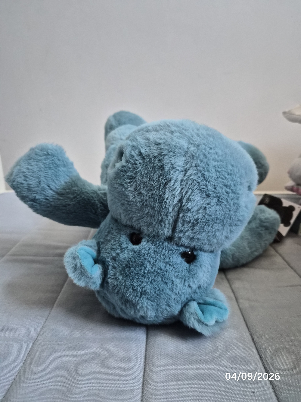 FAO SCHWARZ Blue Plush Hippo Stuffed Animal - Picture 14 of 15